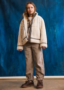 Shearling Coat - Almond