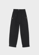 Elastic Twill Trouser - Black