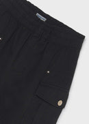 Elastic Twill Trouser - Black