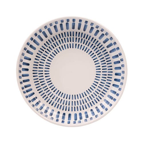 At Home Pasta Bowl Blue