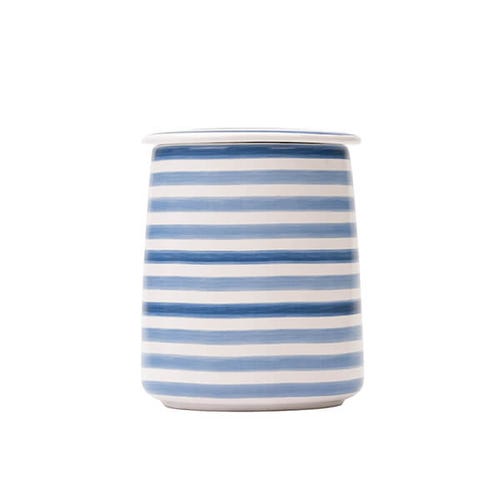 At Home Tea Canister Blue