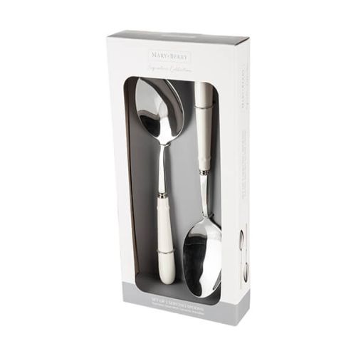 Signature Set of 2 Serving Spoons - Ivory