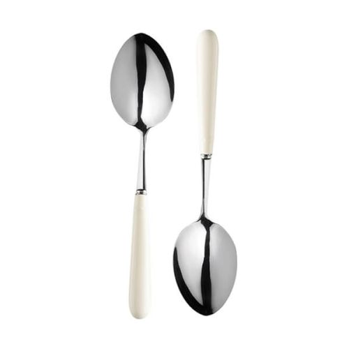 Signature Set of 2 Serving Spoons - Ivory