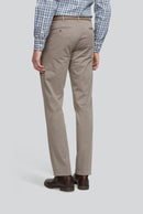 Roma Stretch Waistband Trouser - Stone