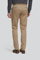 Roma Stretch Waistband Trouser - Brown