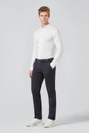 Roma Stretch Waistband Trouser - Blue