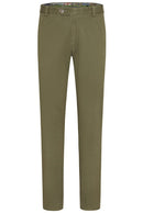 Roma Stretch Waistband Trouser - Green