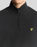 Loopback Quarter Zip Sweat - Gunmetal