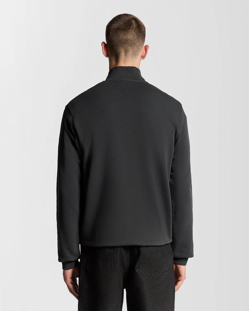Loopback Quarter Zip Sweat - Gunmetal