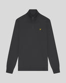 Loopback Quarter Zip Sweat - Gunmetal