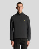 Loopback Quarter Zip Sweat - Gunmetal