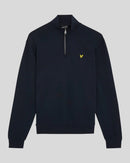 Loopback Quarter Zip Sweat - Dark Navy