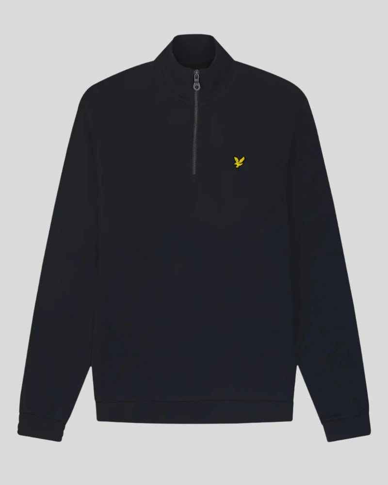 Loopback Quarter Zip Sweat - Dark Navy