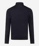 1/2 Zip Cotton Cashmere Jumper - Navy