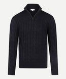 Cable 1/2 Zip Jumper - Navy