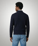 Cable 1/2 Zip Jumper - Navy