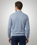 Fine Merino Polo - Light Blue