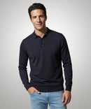 Fine Merino Polo - Navy