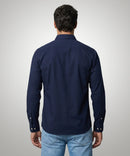 Stretch Pique Shirt - Navy