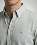Stretch Pique Shirt - Light Olive
