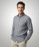 Cotton/Linen Shirt - Navy