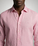 Cotton/Linen Shirt - Pink