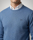 Round Neck Jumper - Vintage Blue