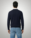 Round Neck Jumper - Navy