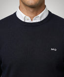 Round Neck Jumper - Navy