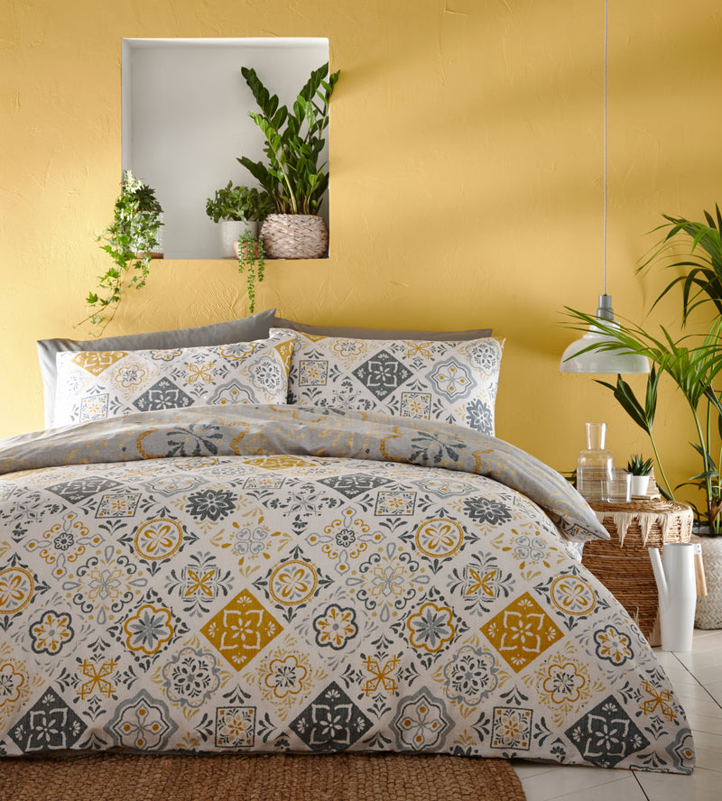 Morocco Duvet Cover Set - Ochre