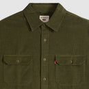 Jackson Long Sleeve Shirt - Olive Night Waffle Cord