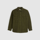 Jackson Long Sleeve Shirt - Olive Night Waffle Cord