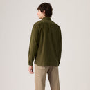 Jackson Long Sleeve Shirt - Olive Night Waffle Cord