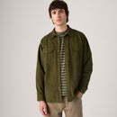 Jackson Long Sleeve Shirt - Olive Night Waffle Cord
