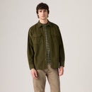 Jackson Long Sleeve Shirt - Olive Night Waffle Cord