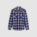 Western Standard Fit Shirt - Hawley Plaid Blue Depths