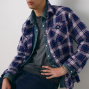 Western Standard Fit Shirt - Hawley Plaid Blue Depths