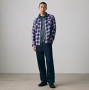 Western Standard Fit Shirt - Hawley Plaid Blue Depths