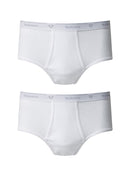2 Pack Plain Brief - White