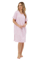 Cotton 36 L Nightdress - Pink