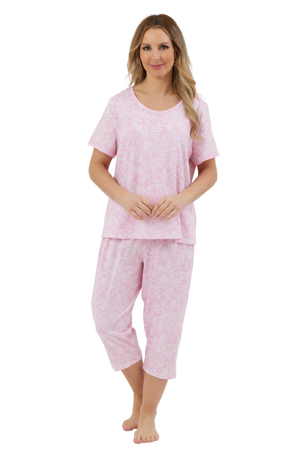 Cotton 3/4 Pyjama - Pink