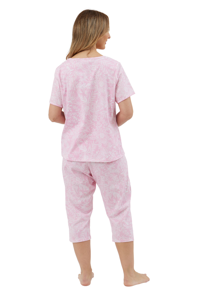 Cotton 3/4 Pyjama - Pink