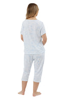 Cotton Poly 3/4 Pyjama - Blue