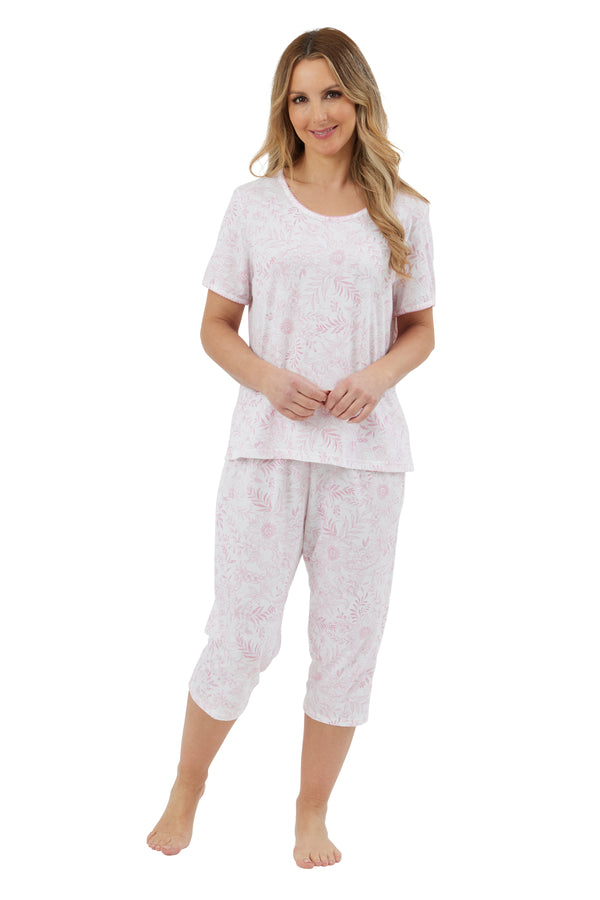 Cotton Poly 3/4 Pyjama - Pink