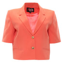 Marina Cropped Blazer - Coral