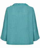 Baani 3/4 Sleeve Tie Neck Jumper - Teal