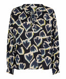 Bonitai Print Blouse - Maritime Blue