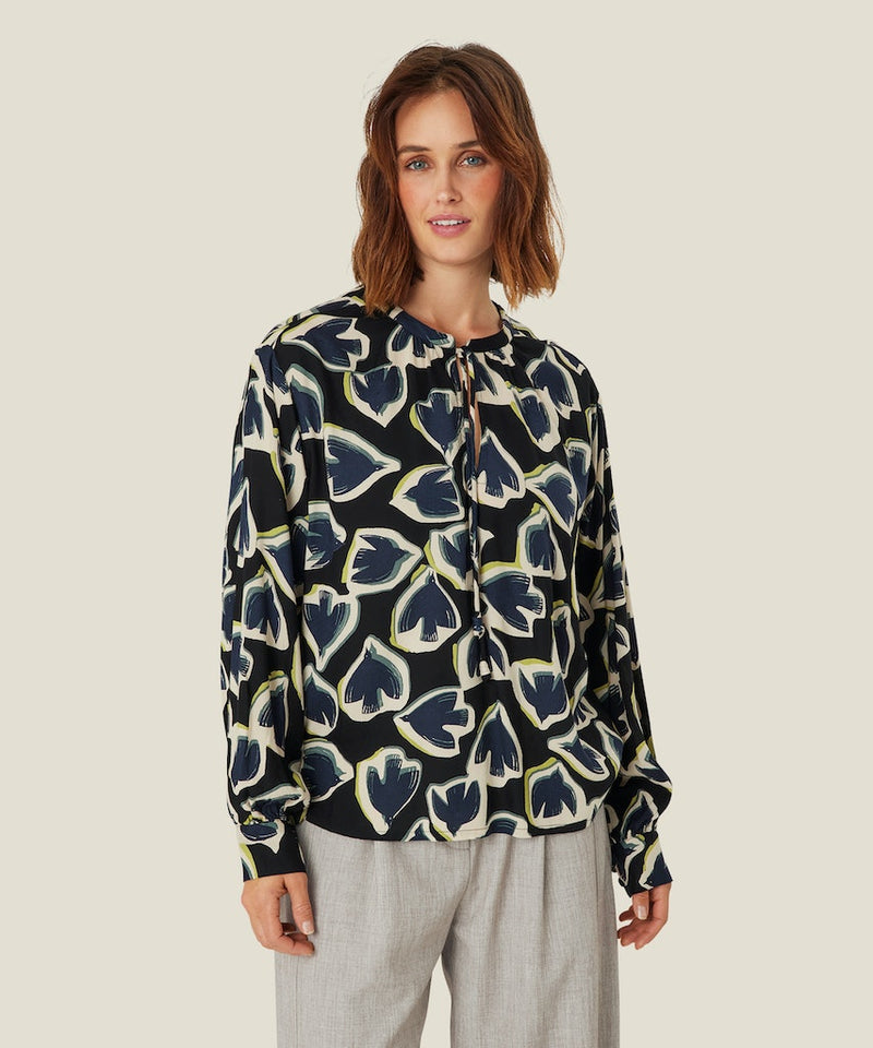 Bonitai Print Blouse - Maritime Blue