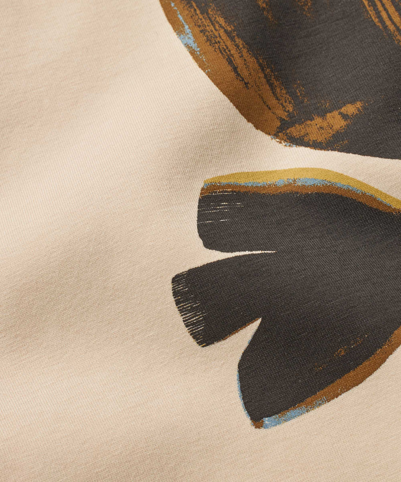 Desvon Placement Print Sweatshirt - Fog