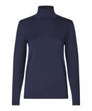 Brooklyn Turtleneck T-Shirt - Navy Blazer